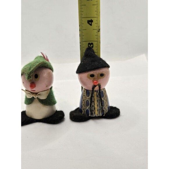 Vintage 1972 Kelloggs Cereal Wooden People ROBIN HOOD & Friend Figure LOT - Picture 6 of 9